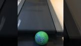 Μια μπάλα κάτω από ένα διάδρομο γυμναστικής