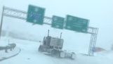 Lastebil ikke drive på vei med snødekke