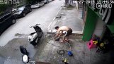 Man saves himself from electrocution