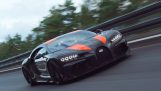 Ein Bugatti Chiron erreicht 490 km / h