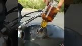 Drikking på en motorsykkel