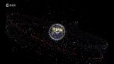 Dünya etrafında uzay enkaz dağılımı