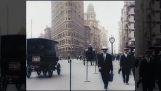New York 1911, cor, resolução 4K e 60fps