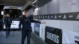 Cristiano Ronaldo greets the invisible fans