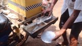 कंबोडिया में हस्तनिर्मित आइसक्रीम