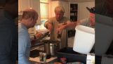 Drie mannen koken krabben (Fail)
