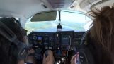 Aterragem forçada com uma aeronave monomotor