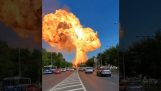 Wielka eksplozja na stacji benzynowej (Rosja)