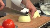 The correct way to chop an onion