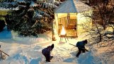 Barbecue sulla neve
