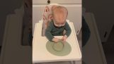Dad tries a sturdy baby bowl