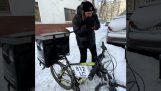 Delivery in the winter of Russia