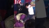 Young children take revenge on Thanos
