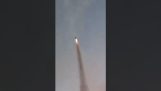 O foguete localizou o alvo
