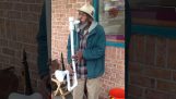 Saxofón z PVC rúr