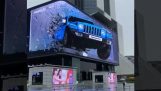 Imponerande Jeep -annons på 3D -skärm
