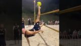 Footvolley on the sand