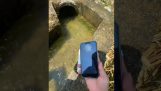 Gravação de vídeo no interior de um cano