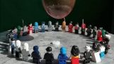 LEGO against balloon with water