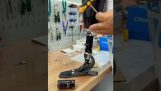 Making an artificial leg in Japan