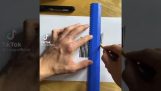 Animation på et ark papir