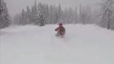 Sneeuwscooter rit