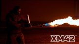 XM42: قاذف اللهب المحمولة