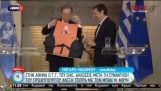 Tsipras gav gave en redningsvest på Ban Ki-moon